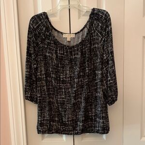 Michael Kors Black and White Blouse
